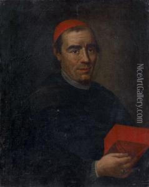 Portrait De Prelat Oil Painting - Vittore Ghislandi