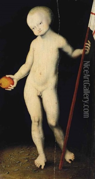 Le Christ Enfant En Redempteur Oil Painting - Lucas Cranach the Younger