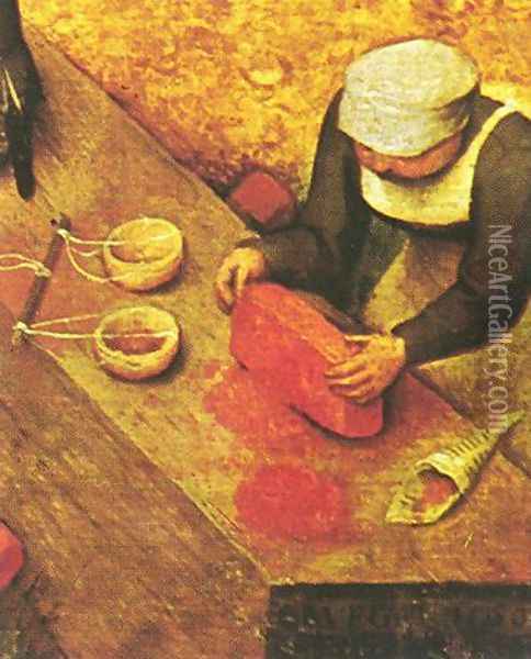 Children's Games (detail 13) 1559-60 Oil Painting - Pieter the Elder Bruegel