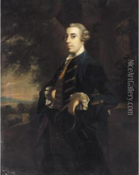 Portrait Of James Fitzgerald, 
20th Earl Of Kildare (1722-1773), Later 1st Duke Of Leinster Oil Painting - Robert Hunter