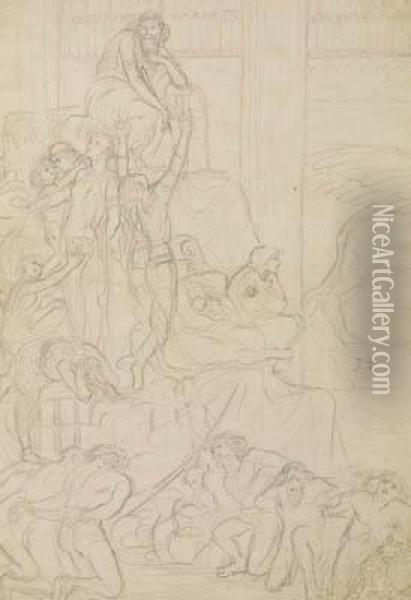 La Clemenza Del Re Oil Painting - Gustave Moreau