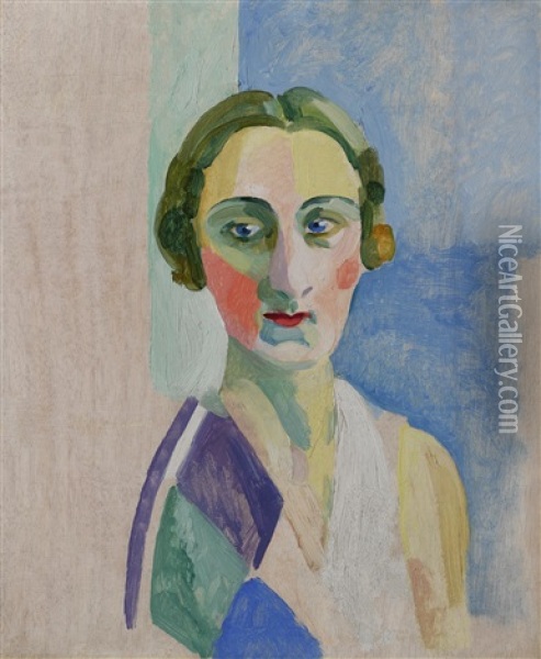 Etude Pour La Portrait De Madame Heim Oil Painting - Robert Delaunay