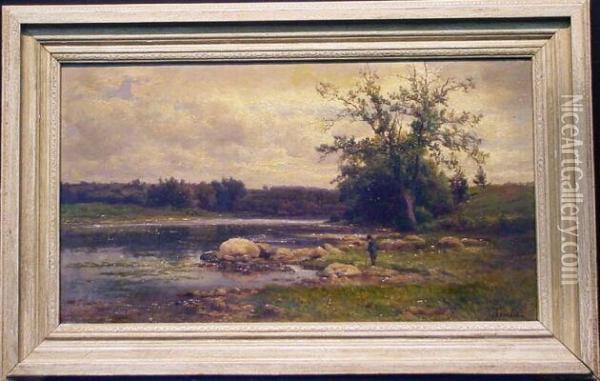 Landscape Oil Painting - Hendrik D. Kruseman Van Elten