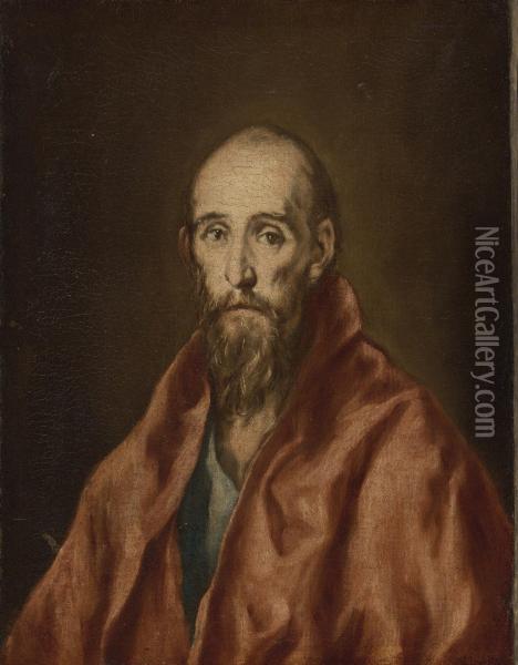 St. Paul Oil Painting - El Greco (Domenikos Theotokopoulos)