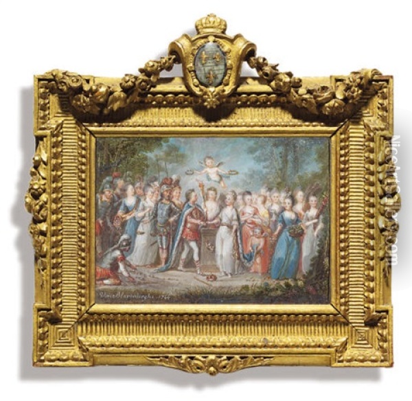 The Marriage Of Alexander The Great To Roxana Oil Painting - Louis Nicolas van Blarenberghe