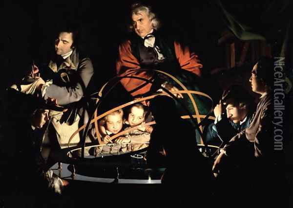 The Orrery, exh. 1766 Oil Painting - Josepf Wright Of Derby