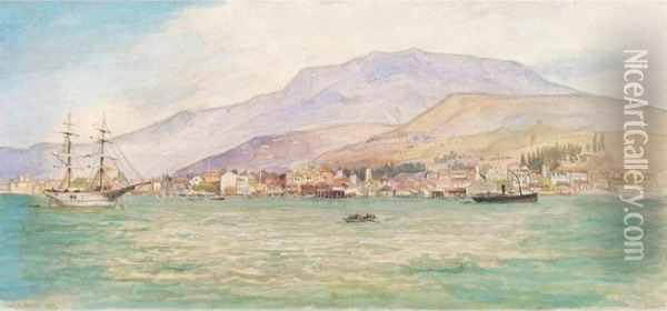 Smyrna From The Sea Oil Painting - Henry Andrew Harper