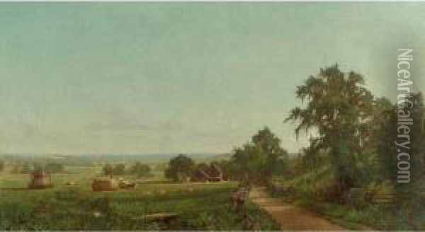 Adams County, Pennsylvania Oil Painting - Hugh Bolton Jones