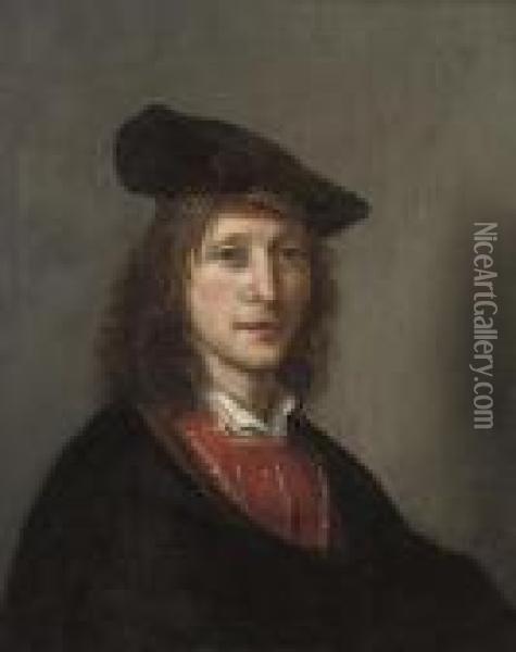 Portrait Of A Young Man Oil Painting - Rembrandt Van Rijn