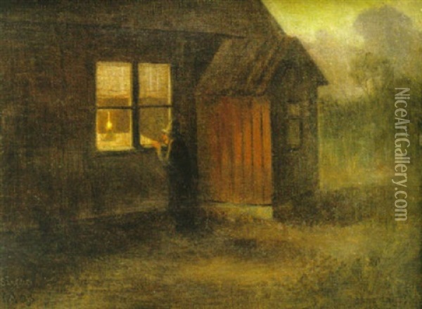 Sangdags Oil Painting - Ivar Arosenius
