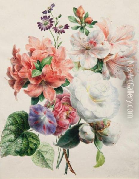Bouquet De Fleurs Oil Painting - Willem Hekking