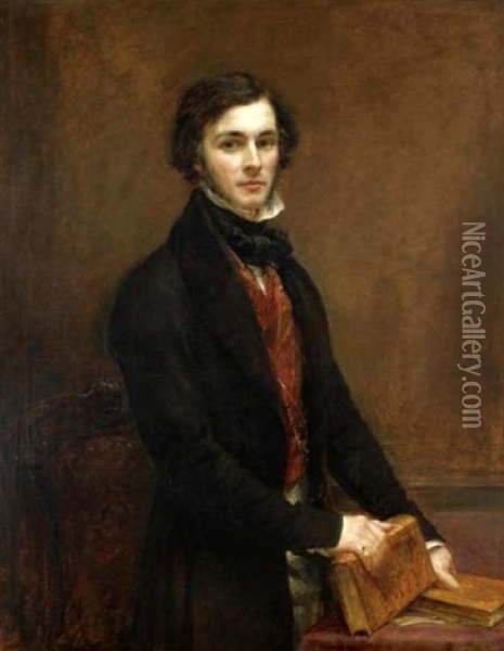 Portrait Of William Coningham Oil Painting - John Linnell