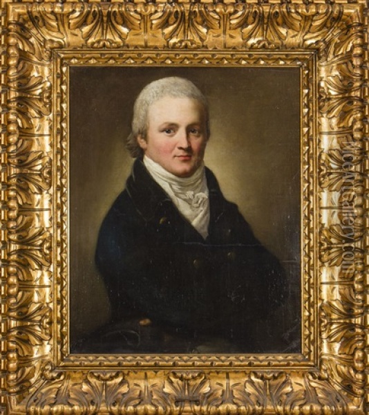 Portret Heinricha Ludwiga Zu Lynar Oil Painting - Anton Graff