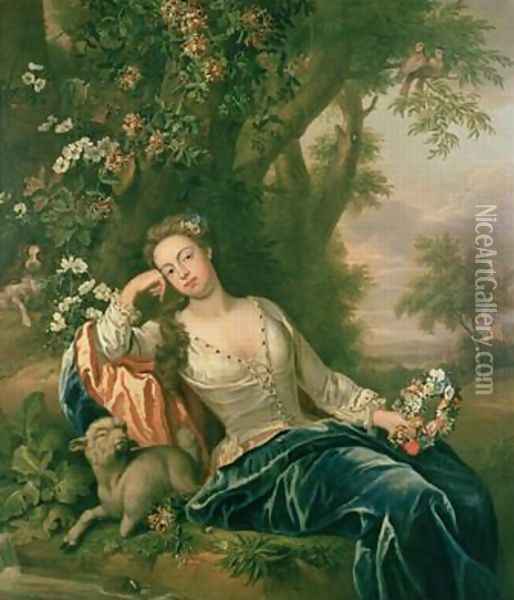 Portrait of Henrietta Duchess of Bolton Oil Painting - James Francis Maubert