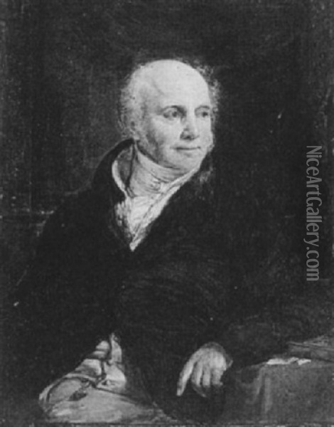 Portrait Of Edward Sheppard Oil Painting - John Linnell