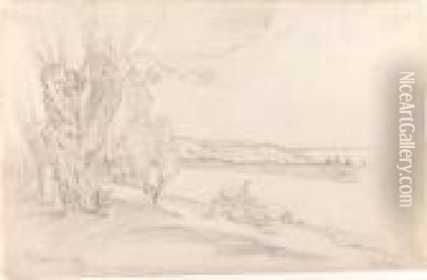 La Balade De La Roche-guyon Oil Painting - Camille Pissarro