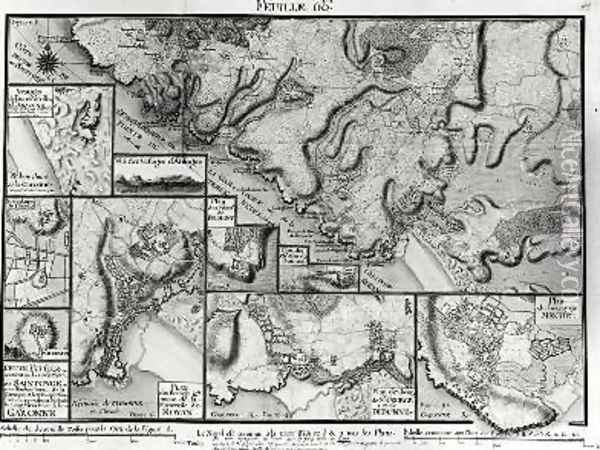 Map of Saintonge from Recueil des Plans de Saintonge Oil Painting - Claude Masse