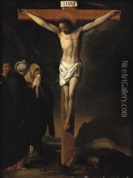 The Crucifixion Oil Painting - Jacob Symonsz Pynas