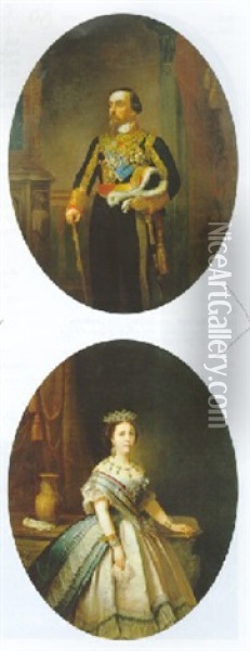 Bildnis Des Infanten Don Sebastian Gabriel Von Bourbon Und Braganza Oil Painting - Federico de Madrazo y Kuntz