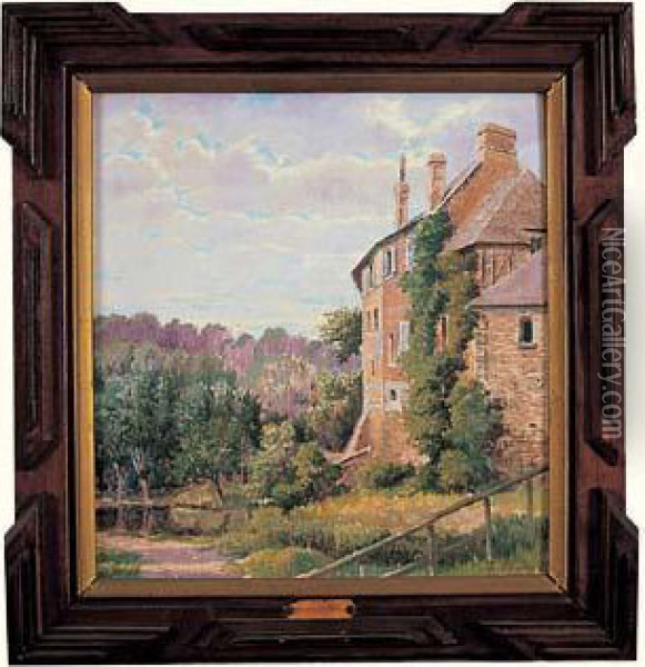 vue De Lyons-la-foret, Les Trois Moulins Oil Painting - Emile Boulard