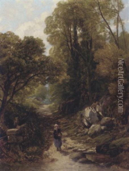 Returning Home Oil Painting - Frederick William Hulme