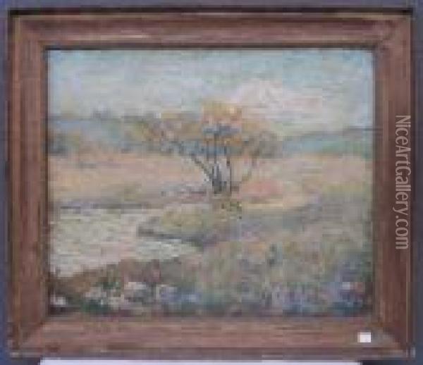 Autumnal Scene Oil Painting - Ernest Lawson