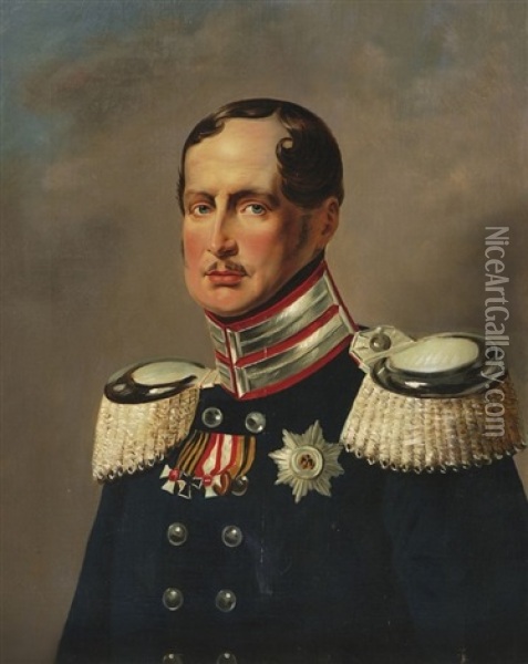 Friedrich Wilhelm Iii., Konig Von Preusen Oil Painting - Franz Krueger
