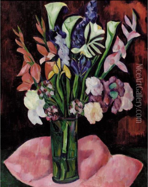 Still Life-flowers Oil Painting - Marsden Hartley