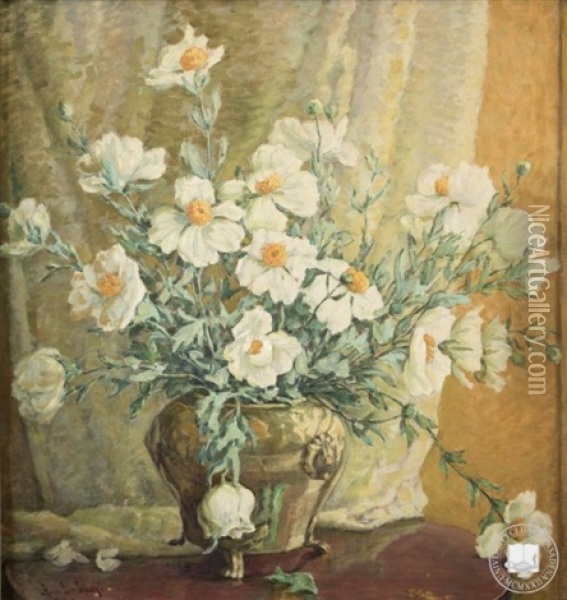 Matiliya Poppies Oil Painting - Anna Lee Stacey