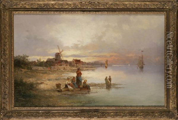 Bretonische Fischerfrauen Oil Painting - Armand Dore