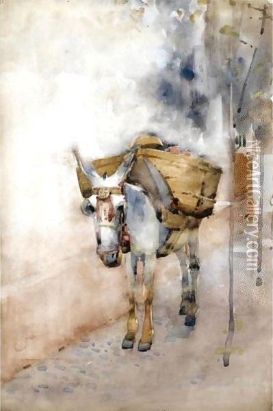 The Arab Donkey Oil Painting - Arthur Melville