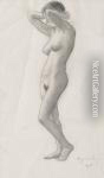 Naked Oil Painting - Hugo Simberg
