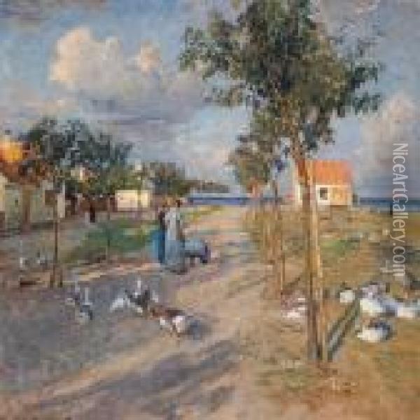 Landscape Near Dragor Oil Painting - Viggo Johansen