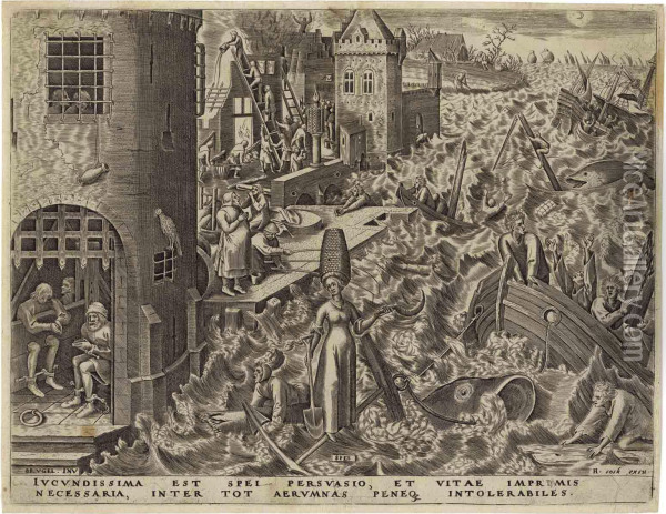 Spes, From: The Seven Virtues Oil Painting - Pieter III Brueghel
