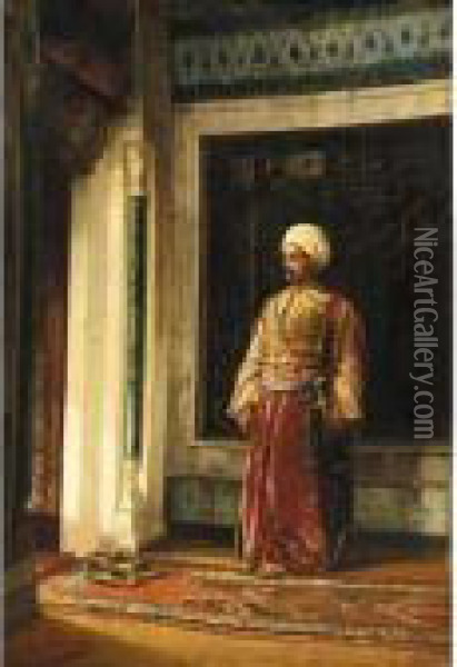 The Turkish Guard Oil Painting - Stanislaus von Chlebowski