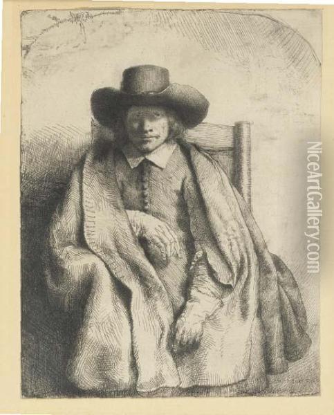 Clement De Jonghe, Printseller Oil Painting - Rembrandt Van Rijn