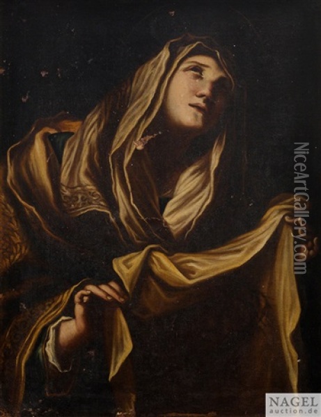 Die Heilige Veronika Mit Dem Schweistuch Oil Painting - Mattia Preti