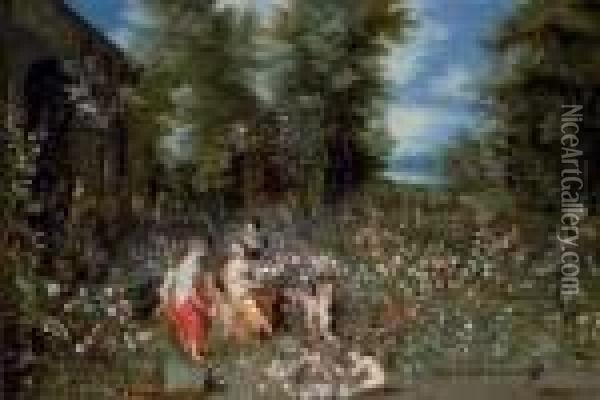 Allegory Of Spring Oil Painting - Jan Brueghel the Younger