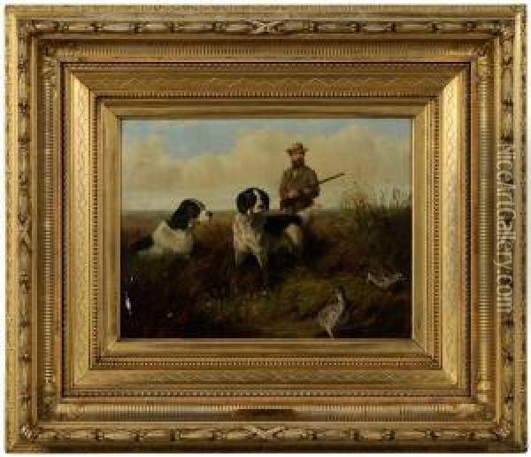 Prairie Shooting Oil Painting - Arthur Fitzwilliam Tait