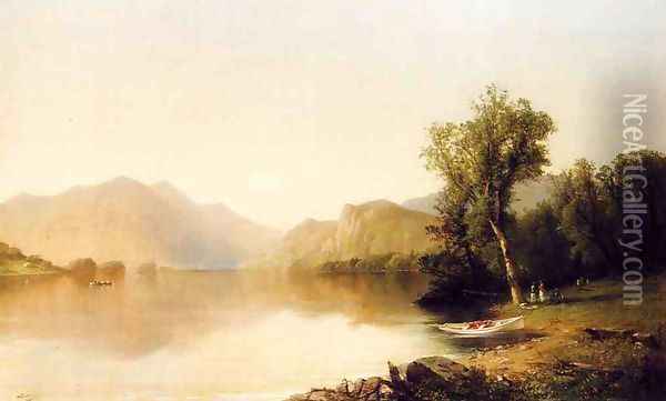 Bolton's Landing, Lake George Oil Painting - John Williamson