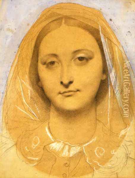Mademoiselle Mary de Borderieux Oil Painting - Jean Auguste Dominique Ingres