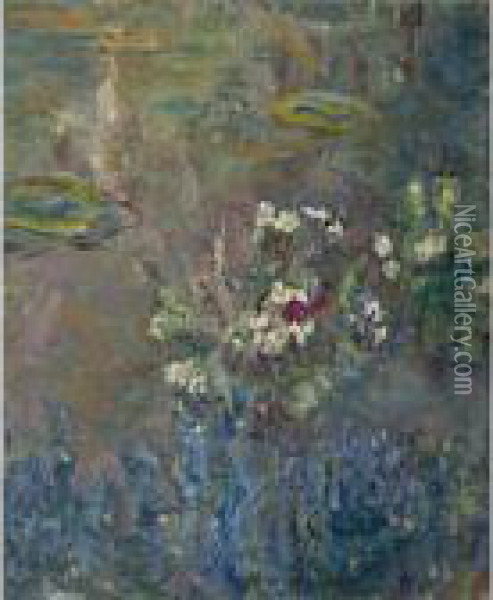 Les Nympheas Oil Painting - Claude Oscar Monet