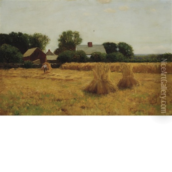 The Harvest Oil Painting - Bruce Crane