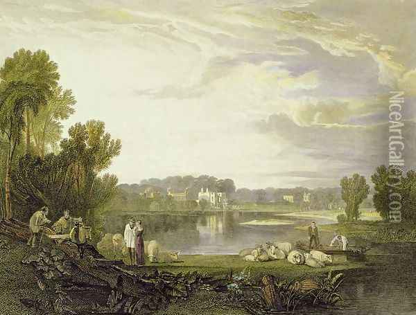 Alexander Popes Villa, Twickenham 1811 Oil Painting - Joseph Mallord William Turner