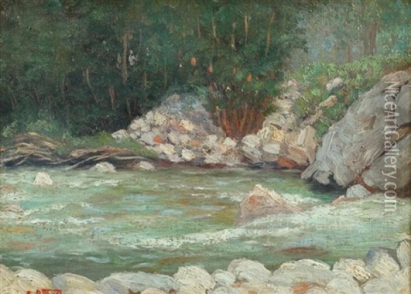 Rushing River Oil Painting - Edward Henry Potthast