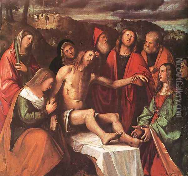 Pieta 1510 Oil Painting - Gerolamo Romanino