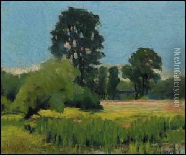 Country Scene Oil Painting - John William Beatty