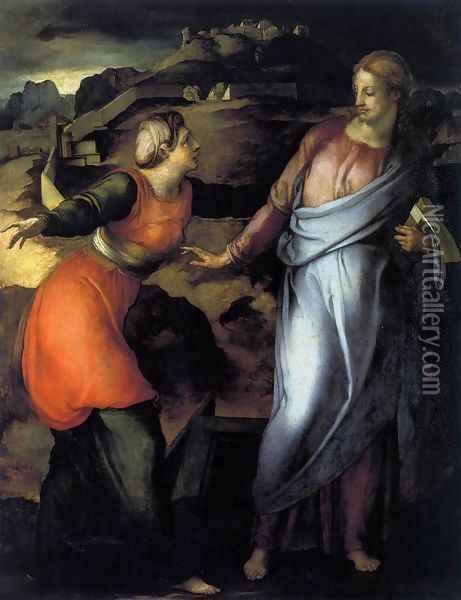 Noli Me Tangere Oil Painting - (Jacopo Carucci) Pontormo