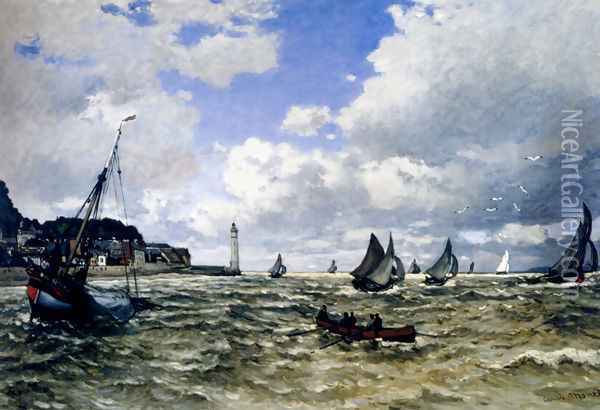 The Seine Estuary At Honfleur Oil Painting - Claude Oscar Monet