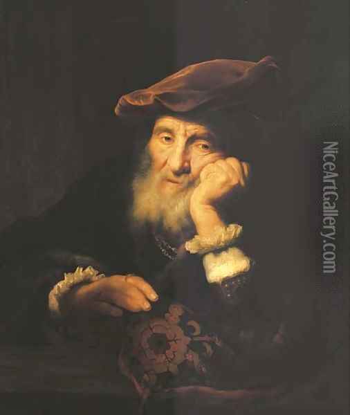 A bearded old man Oil Painting - Govert Teunisz. Flinck